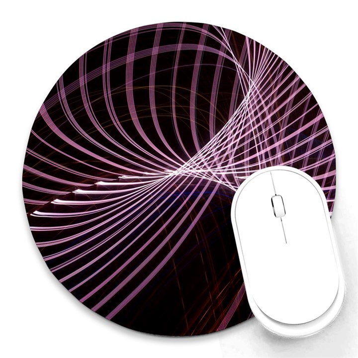 Light Sunlight Spiral Flower Line Color Electricity Circle Lightpaint Symmetry Shape  Macro   Round Mousepads