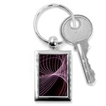 Light Sunlight Spiral Flower Line Color Electricity Circle Lightpaint Symmetry Shape  Macro   Key Chain (Rectangle) Front