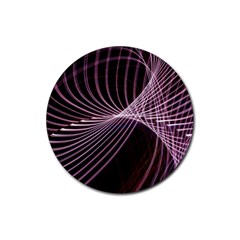 Light Sunlight Spiral Flower Line Color Electricity Circle Lightpaint Symmetry Shape  Macro   Rubber Coaster (round)  by Vaneshart