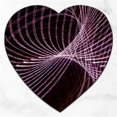 Light Sunlight Spiral Flower Line Color Electricity Circle Lightpaint Symmetry Shape  Macro   Jigsaw Puzzle (heart) by Vaneshart