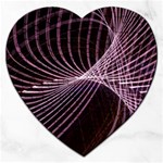 Light Sunlight Spiral Flower Line Color Electricity Circle Lightpaint Symmetry Shape  Macro   Jigsaw Puzzle (Heart) Front