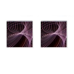 Light Sunlight Spiral Flower Line Color Electricity Circle Lightpaint Symmetry Shape  Macro   Cufflinks (square) by Vaneshart