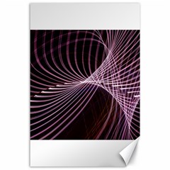 Light Sunlight Spiral Flower Line Color Electricity Circle Lightpaint Symmetry Shape  Macro   Canvas 24  X 36  by Vaneshart