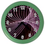 Light Sunlight Spiral Flower Line Color Electricity Circle Lightpaint Symmetry Shape  Macro   Color Wall Clock Front