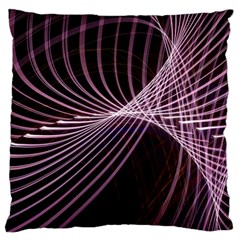 Light Sunlight Spiral Flower Line Color Electricity Circle Lightpaint Symmetry Shape  Macro   Large Cushion Case (two Sides) by Vaneshart