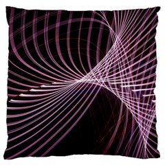 Light Sunlight Spiral Flower Line Color Electricity Circle Lightpaint Symmetry Shape  Macro   Standard Flano Cushion Case (two Sides) by Vaneshart