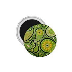 Texture Leaf Pattern Line Green Color Colorful Yellow Circle Ornament Font Art Illustration Design  1 75  Magnets by Vaneshart