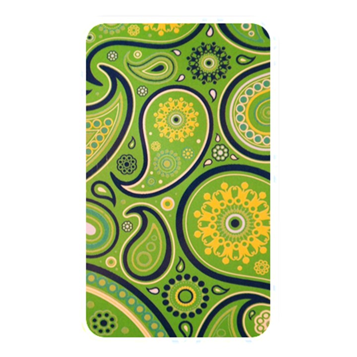 Texture Leaf Pattern Line Green Color Colorful Yellow Circle Ornament Font Art Illustration Design  Memory Card Reader (Rectangular)