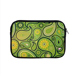 Texture Leaf Pattern Line Green Color Colorful Yellow Circle Ornament Font Art Illustration Design  Apple Macbook Pro 15  Zipper Case