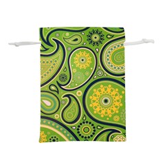 Texture Leaf Pattern Line Green Color Colorful Yellow Circle Ornament Font Art Illustration Design  Lightweight Drawstring Pouch (m)