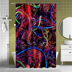 Sea Water Ocean Rope Dock Boat Texture Flower Old Ship Decoration Pattern Line Equipment Gear  Shower Curtain 48  X 72  (small)  by Vaneshart