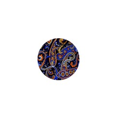 Vintage Retro Texture Decoration Pattern Color Circle Ornament Art Design Bright Symmetry Style  1  Mini Buttons by Vaneshart