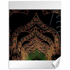 Light Night Christmas Christmas Decoration Symmetry Fantasia Oropesadelmar Castelln Iluminacin Bombi Canvas 12  X 16  by Vaneshart