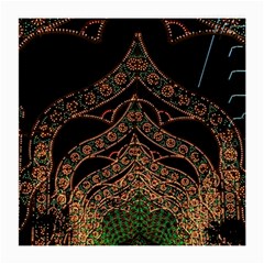 Light Night Christmas Christmas Decoration Symmetry Fantasia Oropesadelmar Castelln Iluminacin Bombi Medium Glasses Cloth by Vaneshart