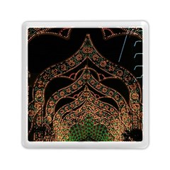 Light Night Christmas Christmas Decoration Symmetry Fantasia Oropesadelmar Castelln Iluminacin Bombi Memory Card Reader (square) by Vaneshart