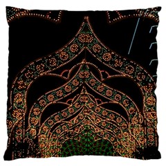 Light Night Christmas Christmas Decoration Symmetry Fantasia Oropesadelmar Castelln Iluminacin Bombi Standard Flano Cushion Case (two Sides) by Vaneshart