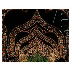 Light Night Christmas Christmas Decoration Symmetry Fantasia Oropesadelmar Castelln Iluminacin Bombi Double Sided Flano Blanket (medium)  by Vaneshart