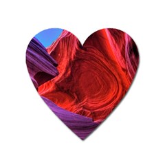 Flower Purple Petal Red Color Pink Hdr Magenta Lowerantelopecanyon Antelopecanyon Macro Photography Heart Magnet by Vaneshart