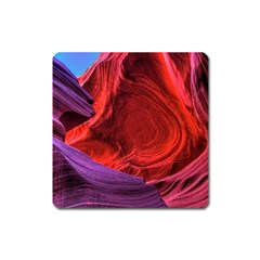 Flower Purple Petal Red Color Pink Hdr Magenta Lowerantelopecanyon Antelopecanyon Macro Photography Square Magnet by Vaneshart