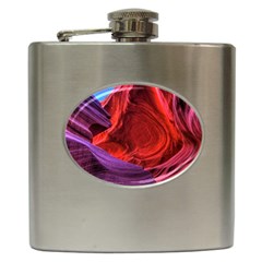 Flower Purple Petal Red Color Pink Hdr Magenta Lowerantelopecanyon Antelopecanyon Macro Photography Hip Flask (6 Oz) by Vaneshart