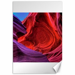 Flower Purple Petal Red Color Pink Hdr Magenta Lowerantelopecanyon Antelopecanyon Macro Photography Canvas 12  X 18  by Vaneshart