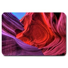 Flower Purple Petal Red Color Pink Hdr Magenta Lowerantelopecanyon Antelopecanyon Macro Photography Large Doormat  by Vaneshart