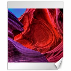 Flower Purple Petal Red Color Pink Hdr Magenta Lowerantelopecanyon Antelopecanyon Macro Photography Canvas 11  X 14  by Vaneshart