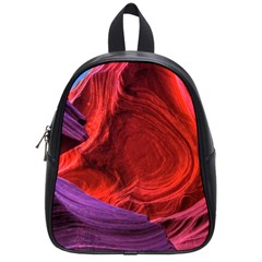 Flower Purple Petal Red Color Pink Hdr Magenta Lowerantelopecanyon Antelopecanyon Macro Photography School Bag (small) by Vaneshart