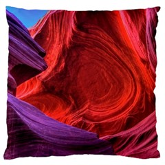 Flower Purple Petal Red Color Pink Hdr Magenta Lowerantelopecanyon Antelopecanyon Macro Photography Large Cushion Case (two Sides)