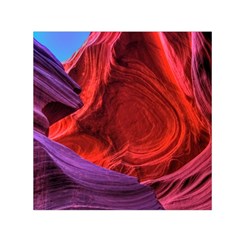 Flower Purple Petal Red Color Pink Hdr Magenta Lowerantelopecanyon Antelopecanyon Macro Photography Small Satin Scarf (square) by Vaneshart