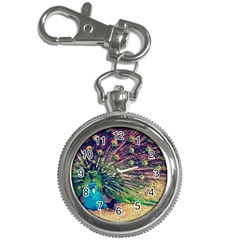 Bird Biology Fauna Material Chile Peacock Plumage Feathers Symmetry Vertebrate Peafowl Key Chain Watches by Vaneshart