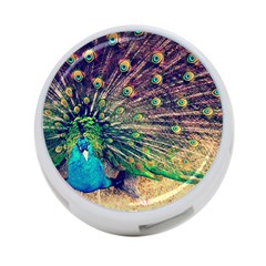 Bird Biology Fauna Material Chile Peacock Plumage Feathers Symmetry Vertebrate Peafowl 4-port Usb Hub (one Side) by Vaneshart