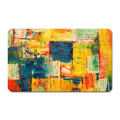 Abstract Painting Acrylic Paint Art Artistic Background Magnet (rectangular) by Vaneshart