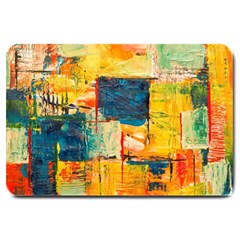 Abstract Painting Acrylic Paint Art Artistic Background Large Doormat  by Vaneshart