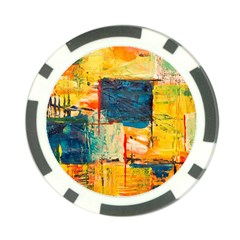 Abstract Painting Acrylic Paint Art Artistic Background Poker Chip Card Guard by Vaneshart