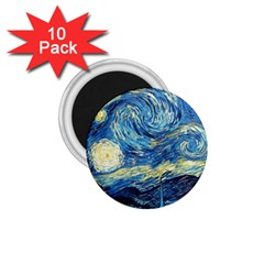 Starry Night 1 75  Magnets (10 Pack)  by Vaneshart