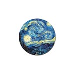 Starry Night Golf Ball Marker Front