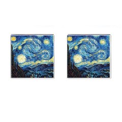 Starry Night Cufflinks (square) by Vaneshart