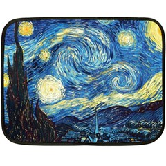 Starry Night Double Sided Fleece Blanket (mini)  by Vaneshart