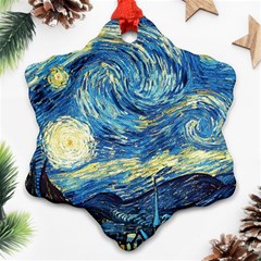 Starry Night Ornament (snowflake) by Vaneshart