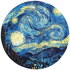 Starry Night Wooden Puzzle Round by Vaneshart