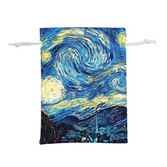 Starry Night Lightweight Drawstring Pouch (l) by Vaneshart