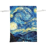 Starry Night  Lightweight Drawstring Pouch (XL) Front