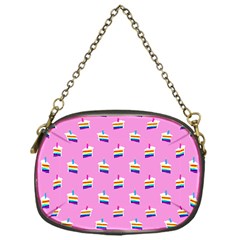 Rainbow Birthday Cake Pattern2 Chain Purse (one Side) by bloomingvinedesign