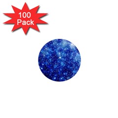 Blurred Star Snow Christmas Spark 1  Mini Magnets (100 pack) 