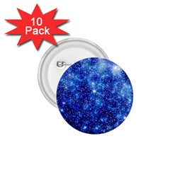 Blurred Star Snow Christmas Spark 1.75  Buttons (10 pack)