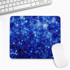 Blurred Star Snow Christmas Spark Large Mousepads