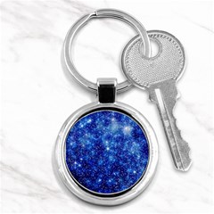 Blurred Star Snow Christmas Spark Key Chain (Round)