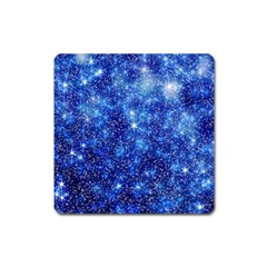 Blurred Star Snow Christmas Spark Square Magnet