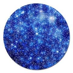 Blurred Star Snow Christmas Spark Magnet 5  (Round)